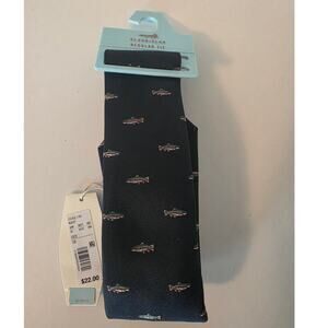 Class Club Blue Novelty Fish Tie Boys NEW Fishing Outdoor Graphic